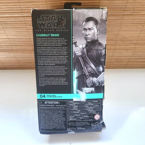 Star Wars Chirrut Imwe Figurine the Black Series Rouge One A Star Wars Story - Picture 10 of 12